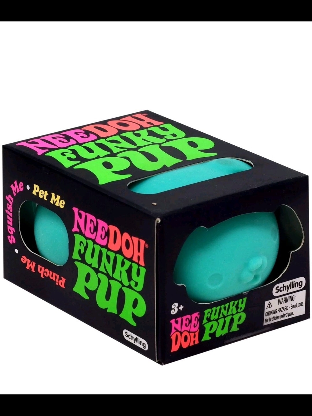 Schylling Needoh Funky Pup Teal Sensory Toy
